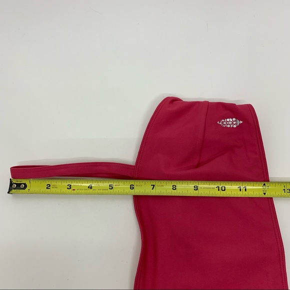 Free People Movement Rosey Pink Bandeau Popover Sports Bra With Cutout Back New - Picture 16 of 16